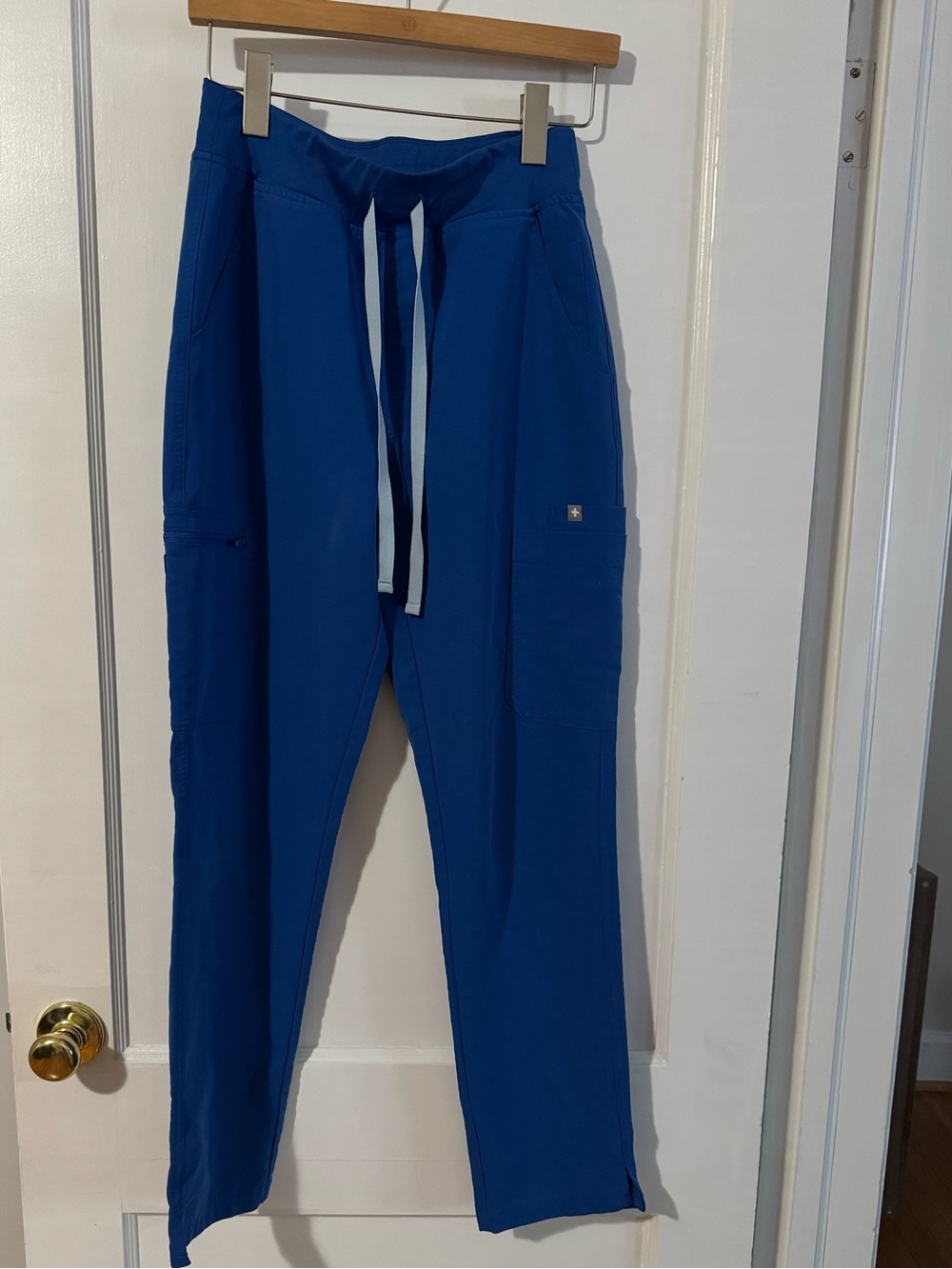 FIGS Women's Yola Skinny Scrub Pants Royal Blue colorway